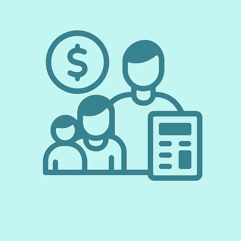 Family budget icon