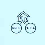 Mortgage versus investing comparison icon